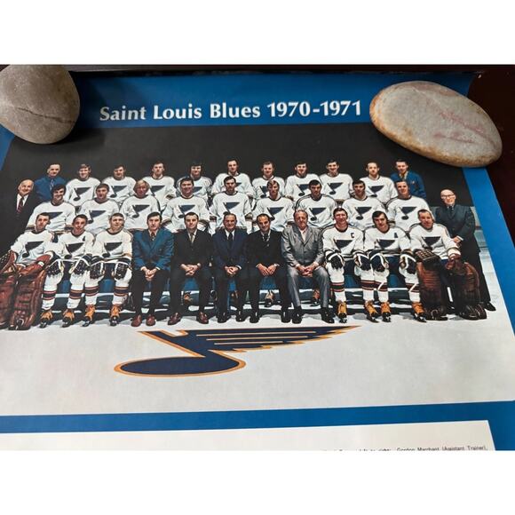 Vintage 1971-72 St. Louis Blues NHL Wall Calendar KMOX Radio Promo Hockey READ - Picture 3 of 13